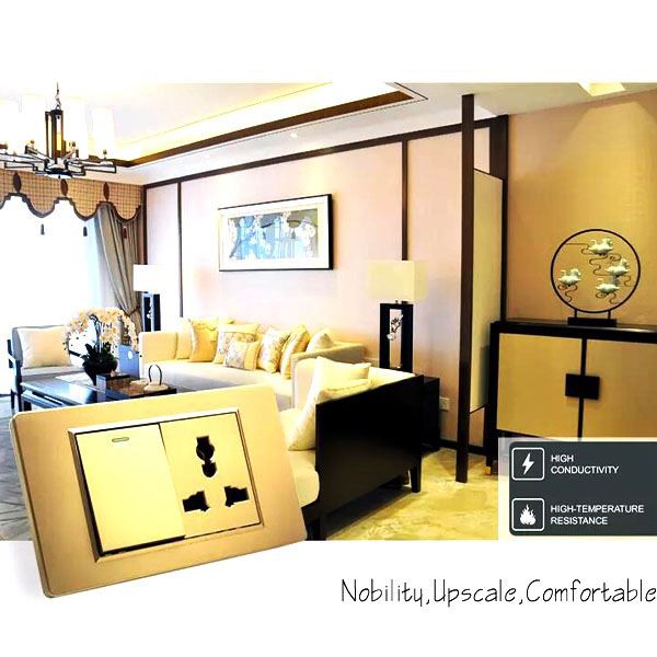 मल्टी फैक्शन लाइटिंग इलेक्ट्रिकल वॉल स्विच और सॉकेट लार्ज पैनल